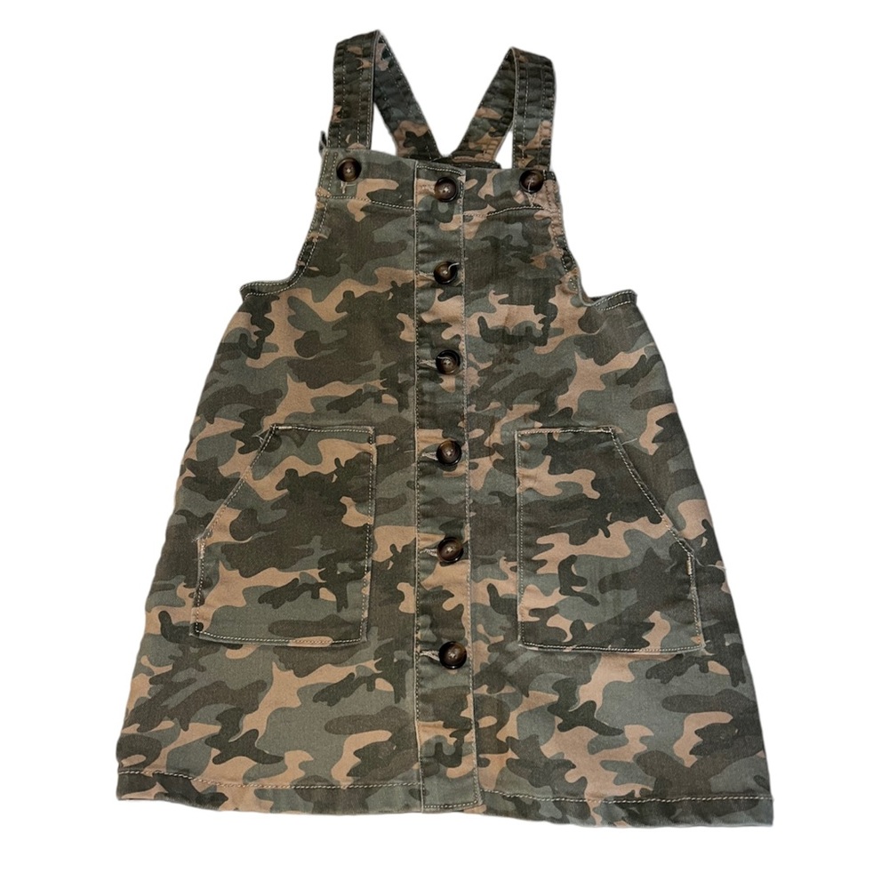 Camo toddler girl overall dress size 4T